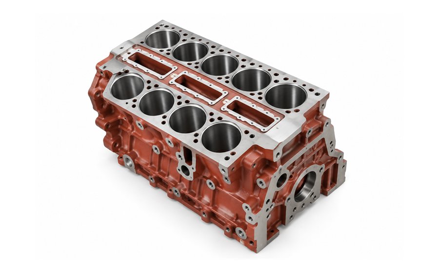 V12 cylinder crankcase machined at Rivoltech